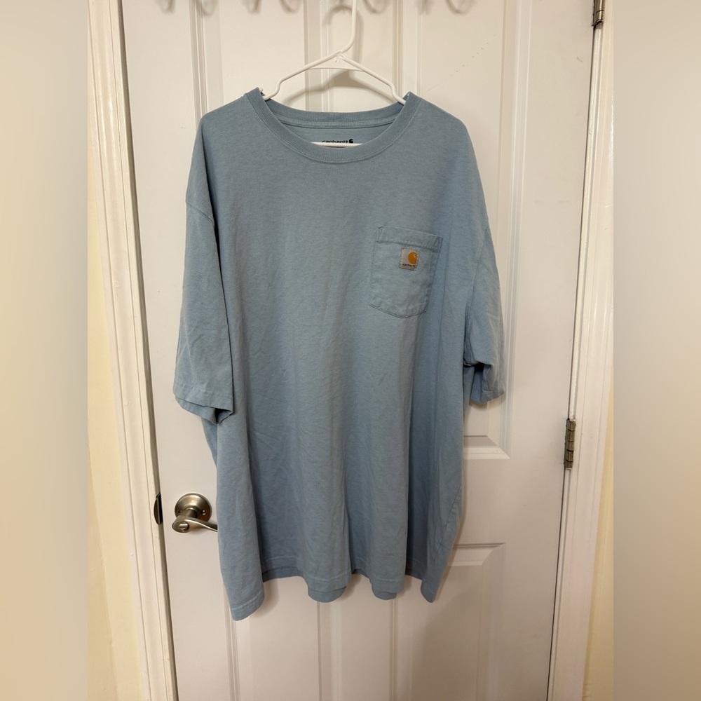 Men’s Carhartt Light Blue 3XL Tee with Pocket
